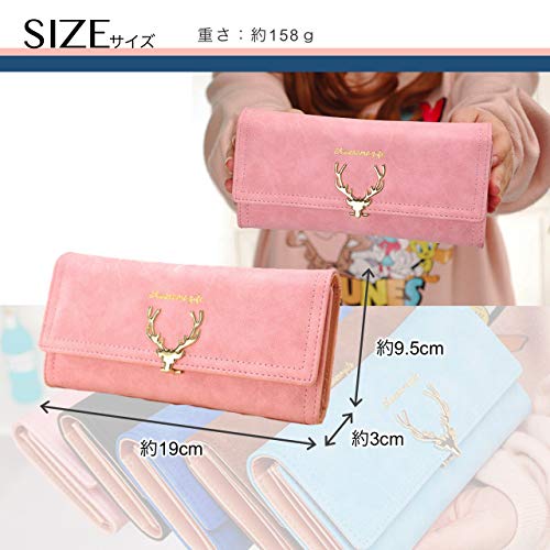 Angel Moon Women's Long Wallet with Ample Card Slots, Nordic Reindeer Design, Stylish for Girls and Women, Perfect for Dates, Everyday Use, Easy to Ca