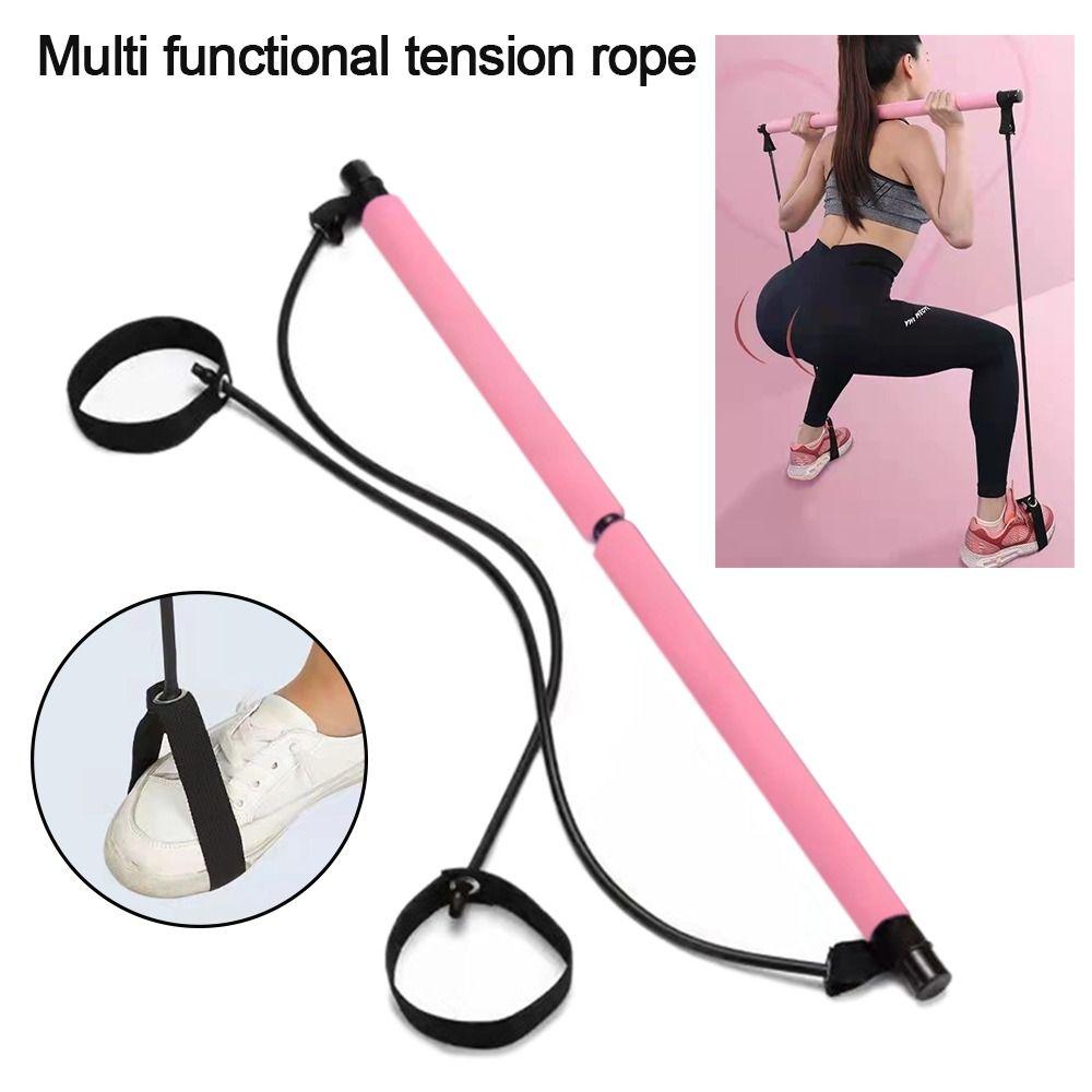 Elasticity Adjustable Exercise Stick Fitness Stick Stretch Belt Pedal Exerciser  Gym Body Workout