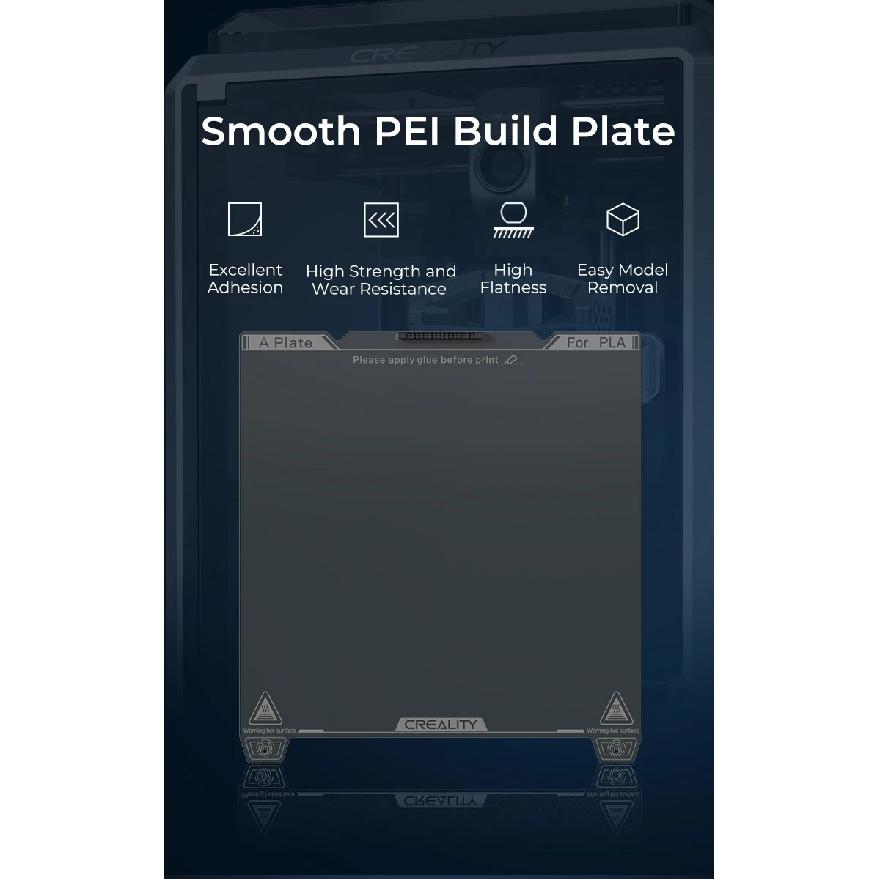 Creality K1C Smooth PEI Build Plate 235x235mm Without Soft Magnetic Sticker 3D Printer Accessories