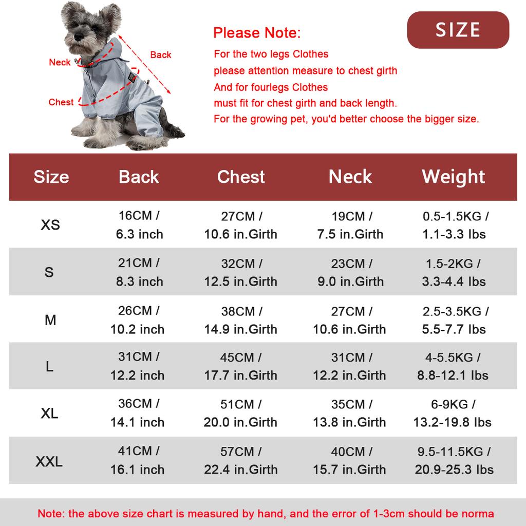 Dog Raincoat Puppy Jumpsuit Waterproof Jacket Bulldog Pet Clothes for Small Medium Dogs Chihuahua Yorkshire Hooded Raincoat