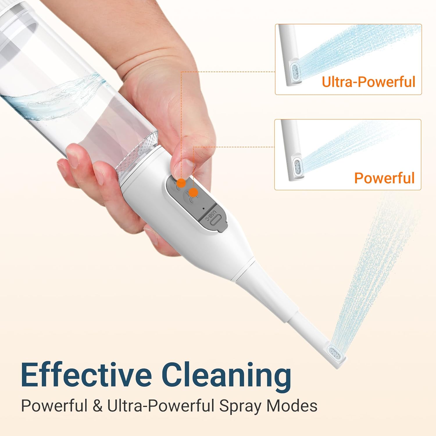 Portable Bidet for Travel – Electric Peri Bottle with Dual Spray Modes, 360° Nozzle, Water Bottle Adapter, USB Rechargeable, Waterproof, Travel