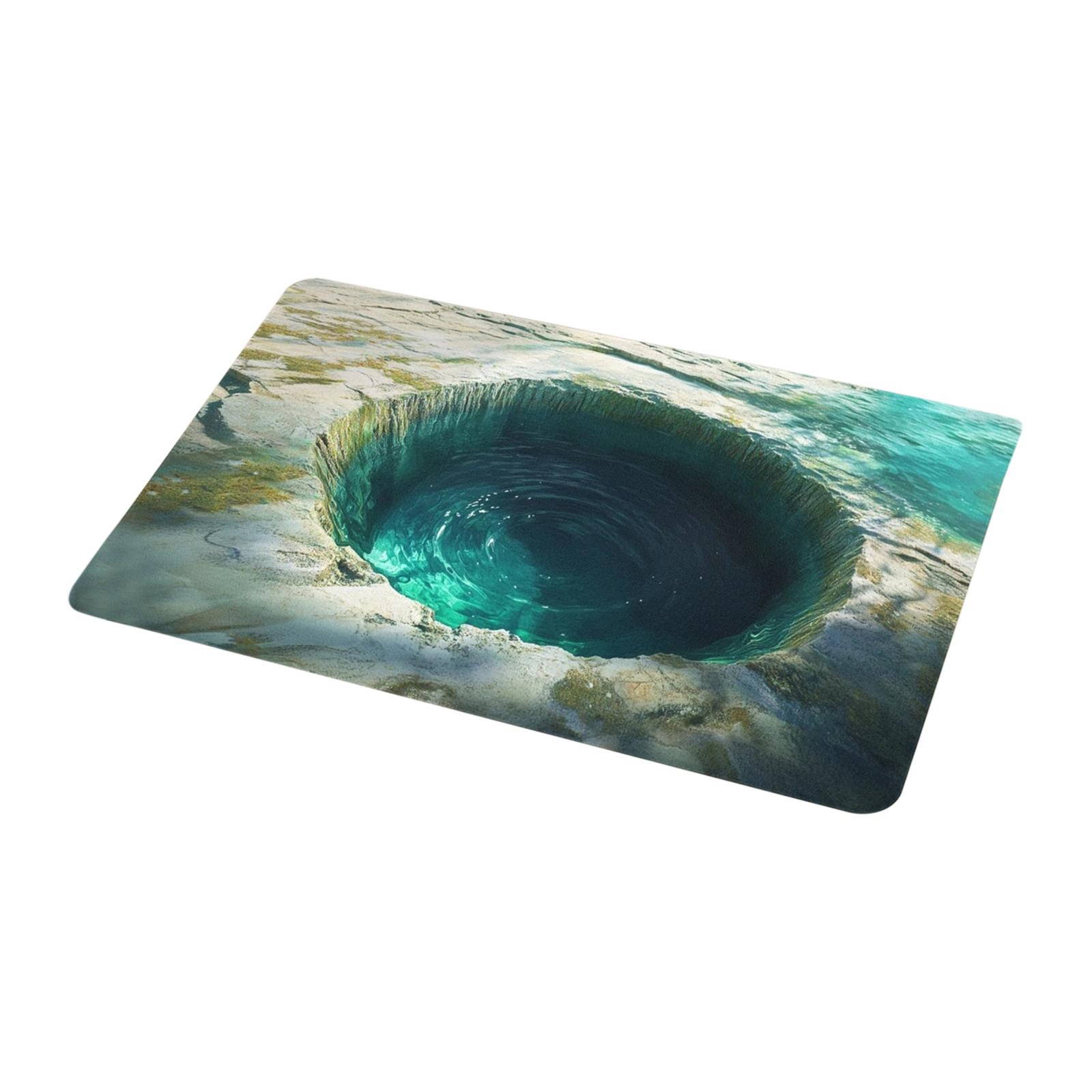 

60*90cm3D Visual Effect Crystal Velvet Floor Mat For Entrance Foyer, Dirt Resistant And Easy To Maintain Door Mat One Size