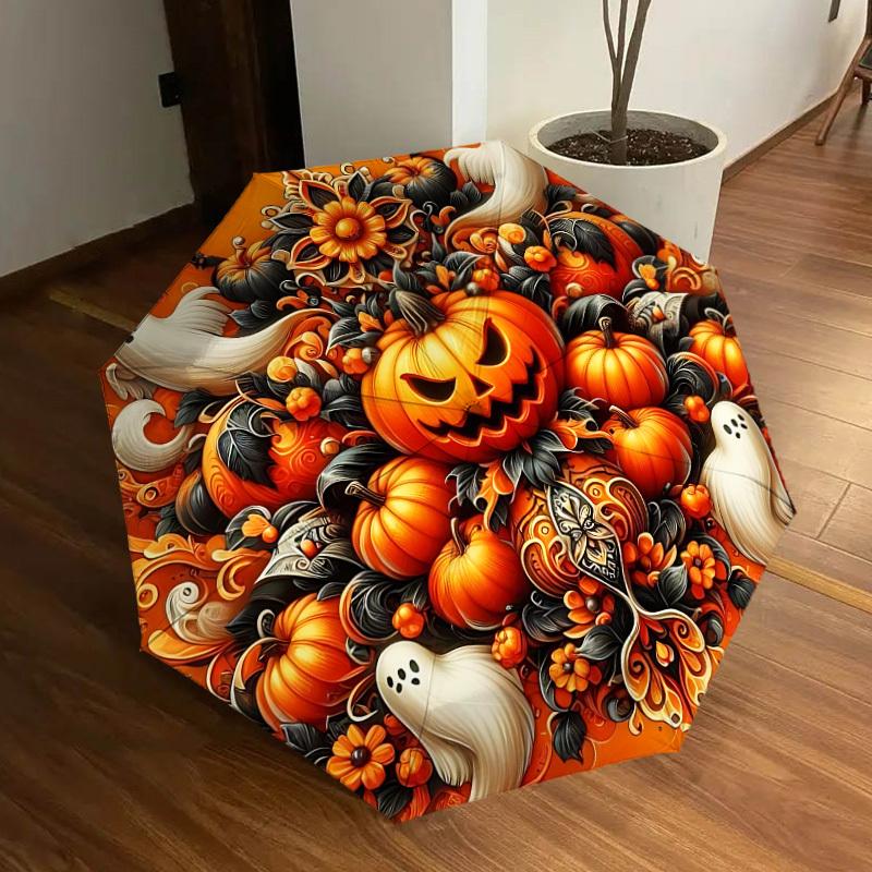 

1pc Halloween Pumpkins Automatic Open/Close Umbrella, Halloween & Gifts - Ideal for Daily, Formal, Party Use, Durable Canopy yy251011019
