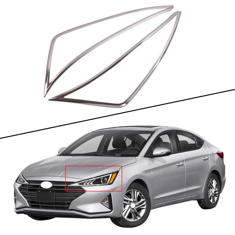 2019 Elantra Electroplated Headlight Cover Frame for Decoration