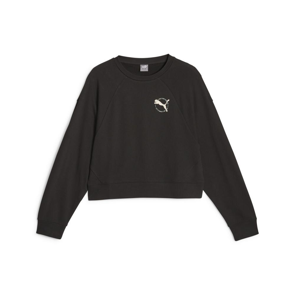 Puma Better Sportswear FW25 Crew Neck Pullover Knit Sports Long Sleeve Sweatshirt Women sweatshirt 686388-01