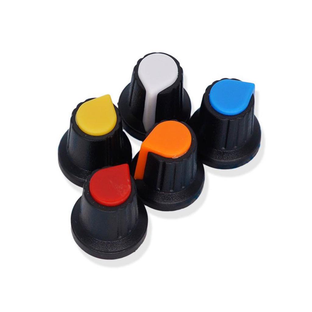 10PCS 6mm WH148 AG2 A-2 Orange Knob Face Plastic Hat Rotary Taper Potentiometer