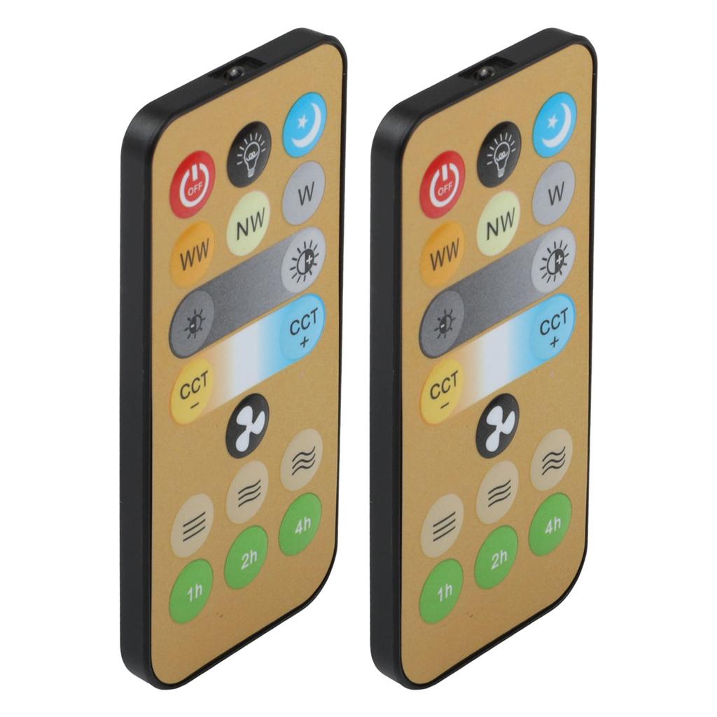 Easily Modify Brightness with Dual Pack of For E27 Ceiling Fan Remotes