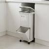 Kitchen Waste Bin High and Narrow Space-saving Recycling Dust with Odor