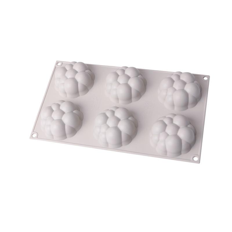 6 Holte Cloud Vorm Siliconen Mal Dessert Cake Mousse Mold Taart Decoreren Gereedschappen