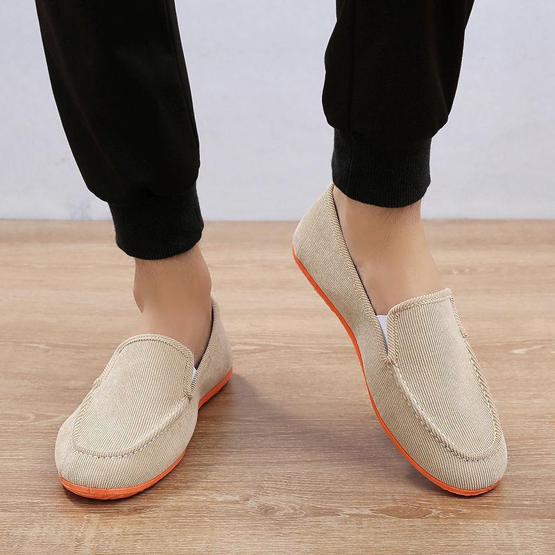 Old Beijing Cloth Shoes Pánské ležérní plátěné boty s měkkou podrážkou na plochém podpatku