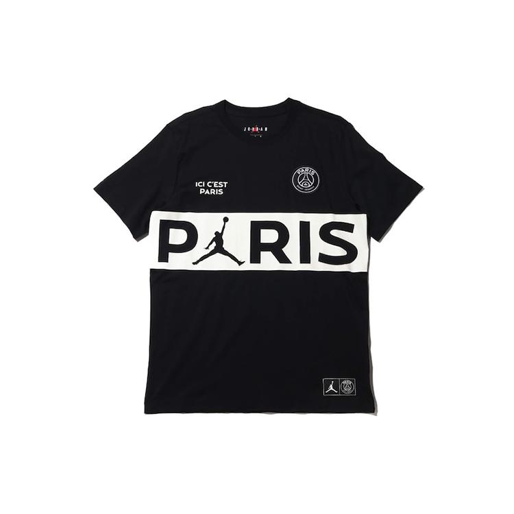 Jordan X PSG T Shirt Men's Black BQ8390-010