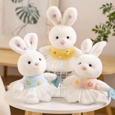 Süßer 8-Zoll-Kaninchenpuppe Super Süßes Bit Rabbit Plüschtierpuppe Geburtstagsgeschenk für Mädchen