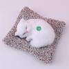 Simulated Kitten Meow Bamboo Charcoal Deodorizing Plush Cushion for Car & Home Decoration