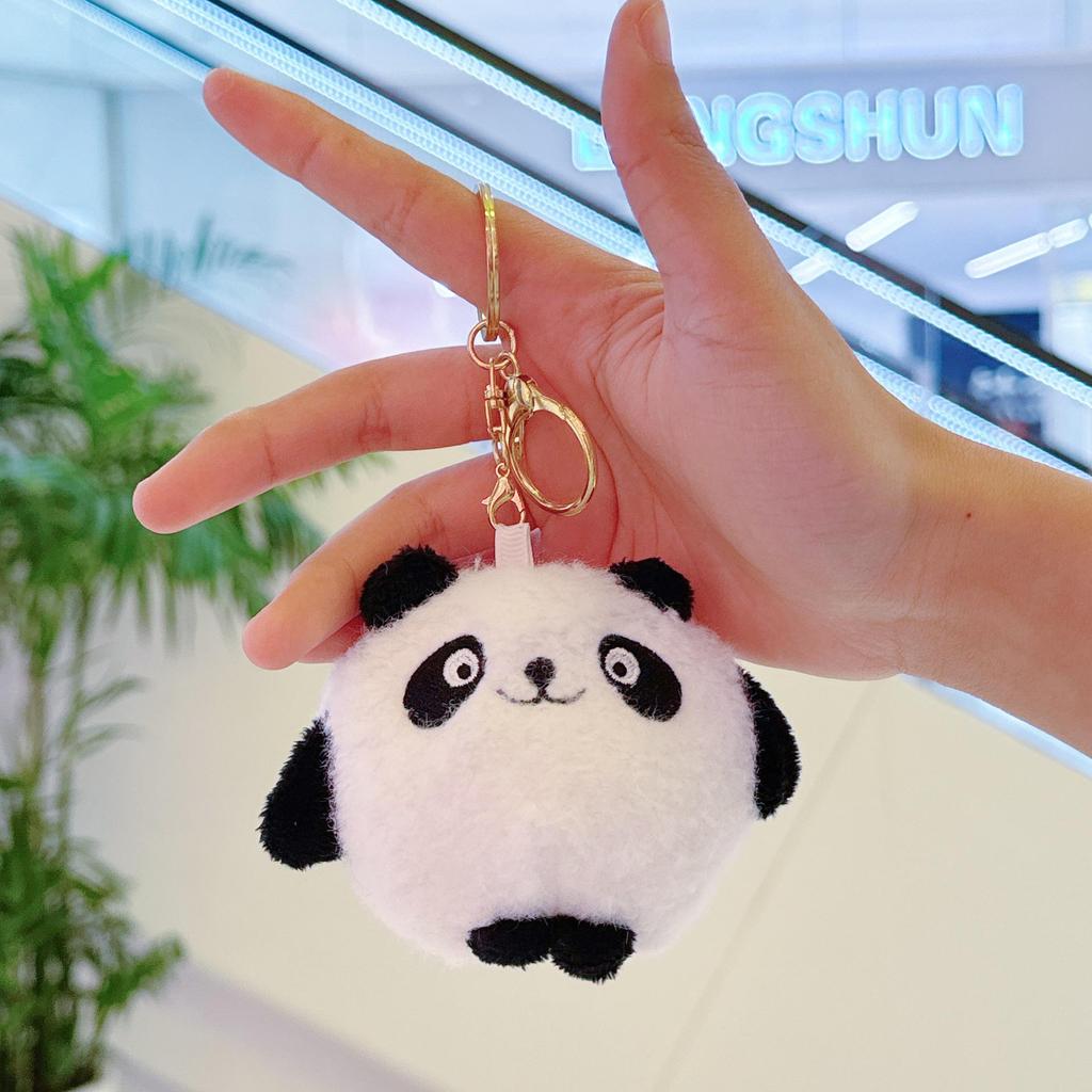 Mini Panda Plush Keychain Doll