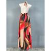 Export Single Sexy Vacation Elegant Open Back Exquisite Print Sling Stylish Beach Fairy Elegant Graceful Dress