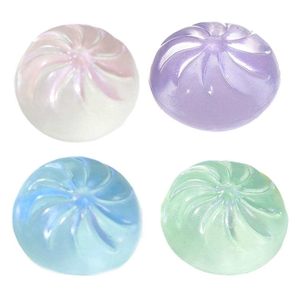 

Giant Glitter Dumpling Toy Cute Mega Rainbow Dumplings Stress Anxiety Relief Fidget Toys for Kids Slow-rebound Decompression Toy