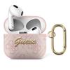 Capa para AirPods 3 Guess 4G Script Metal Rosa