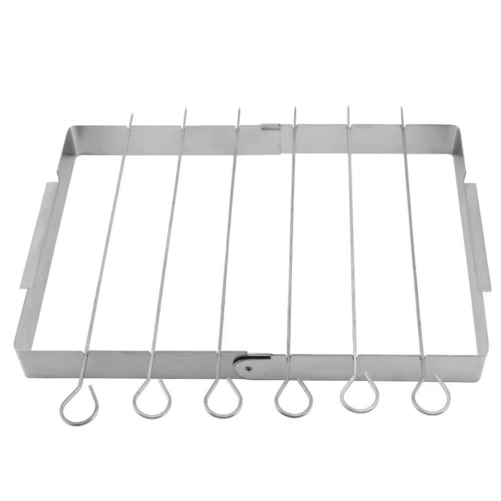 Stainless Steel BBQ Skewer Rack Set Foldable Outdoor Grill Tools BBQ Grill Rack  Birthday Party