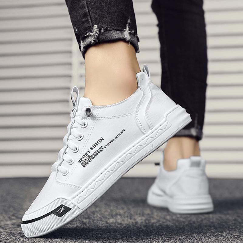 Hochwertige Herren-Sneakers, Sommerschuhe aus Eisseide, Canvas-Schuhe für Herren, vielseitige Slip-on-Schuhe, lässige vulkanisierte Schuhe, Tenis Hombres