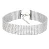 Dámský široký choker náhrdelník plný kamínků
