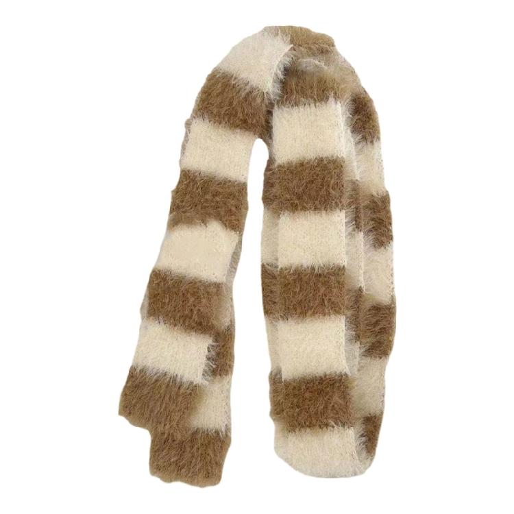 2000s Thin Scarf Harajuku Long Striped Scarf All Matching Neck Wrap Photo Neckwear