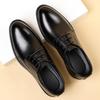 Four Seasons Leather Shoes Men's Business Dress Gentleman's Leather Shoes Low Top Lace-Up Casual Leather Shoes Men's Wedding Shoes Men's