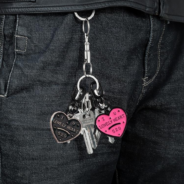 Artistic Vintage Star Heart Keychain Cute Cartoon Star Heart Resin Ornament Sturdy Decorative Home Office Decors