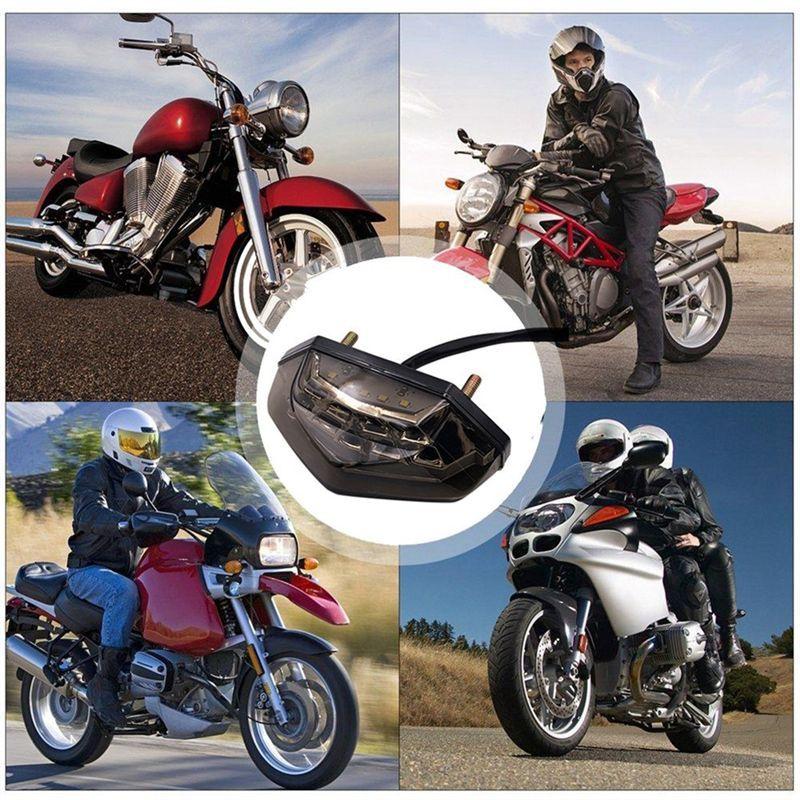 Authentic Motorcycle Universal 12V DC Signal Indicators Light Motorbike Bike Rear Brake Light