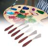 6PCS Smooth Polished Surface Oil Painting Spatula Set Color Mixing Knives  Art Studio Drawing