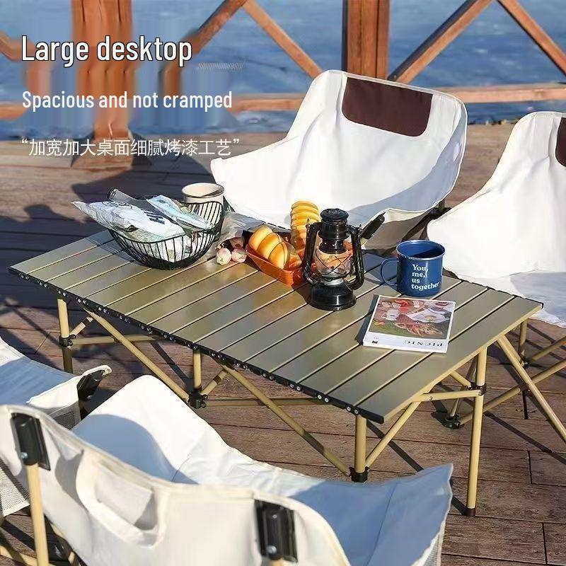 Portable Folding Picnic & Camping Table Chair Set for Outdoor & Night Market