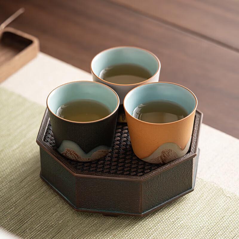 Chinese Style Hand-painted Ceramic Teacup Gift Set