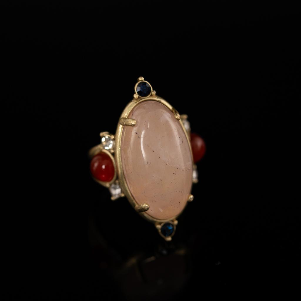 Medieval Copper Alloy Ring, Retro Court Style, High Sense Female Designer Temperament, New Ring