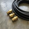 Brass Hose Barb Connector Male to Female Adapter Durable Pipe Fitting for Water Gas Air Tubing Applications
