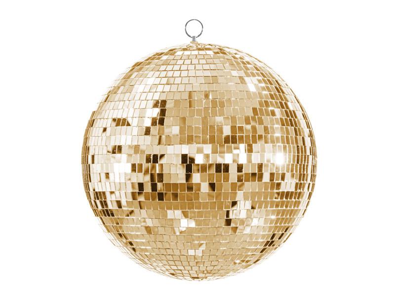Hangende decoratie: discobal, goudkleurig, 40 cm