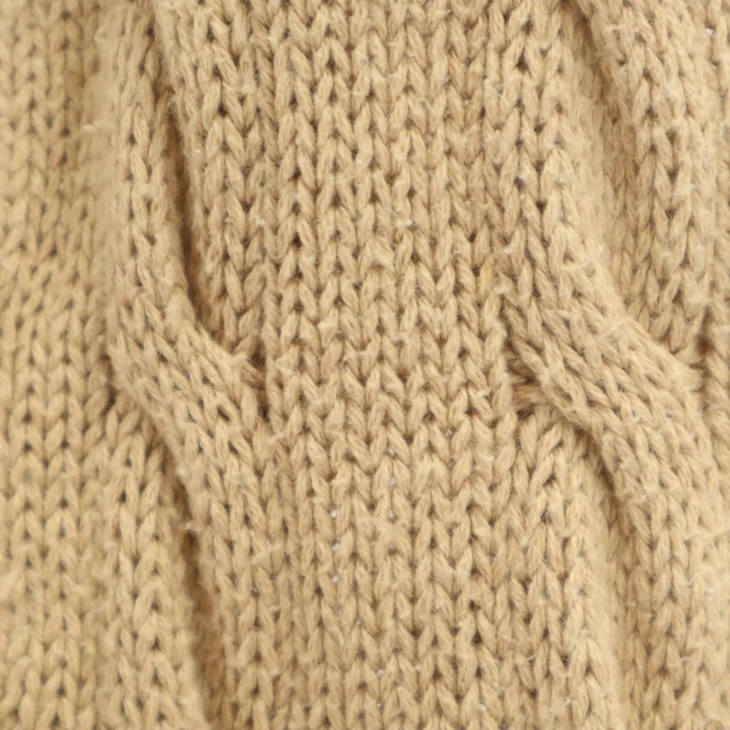 POLO JEANS COMPANY Long sleeve cable knit cardigan L beige Impact 21 Women Used