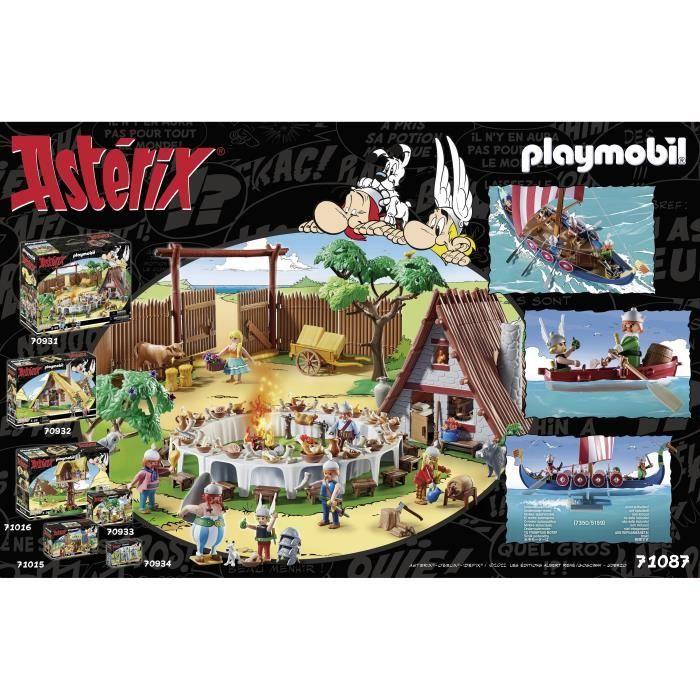 Calendrier de l'Avent Astérix PLAYMOBIL - Astérix et les Pirates - 71087 - 125 pièces dont 7 personnages