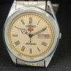 REFURBISHED SEIKO 5 AUTOMATIC 6309A JAPAN MENS VINTAGE GOLDEN WATCH a442141-4