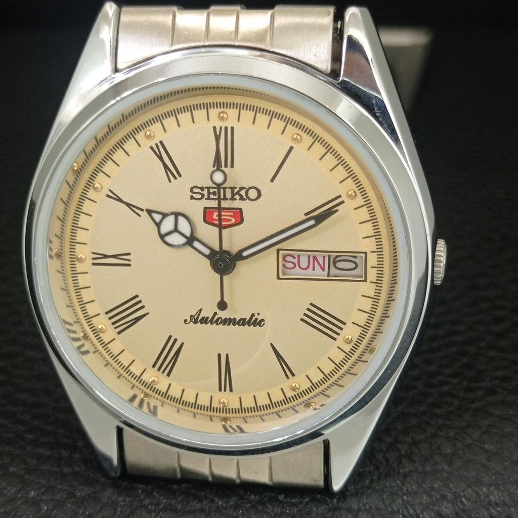 REFURBISHED SEIKO 5 AUTOMATIC 6309A JAPAN MENS VINTAGE GOLDEN WATCH a442141-4
