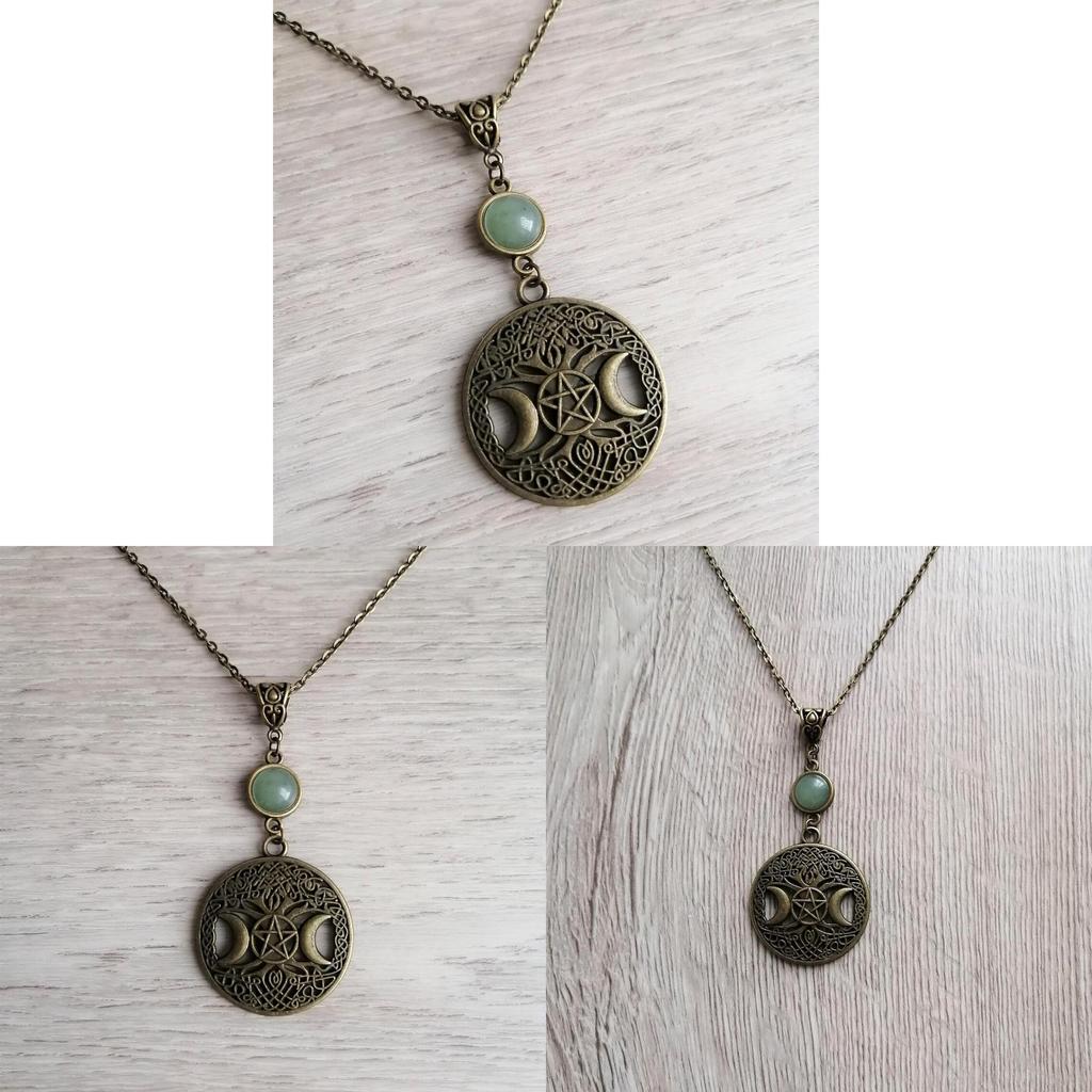 Silver Star Moon Pendant Necklace For Women With Cross Chain Design