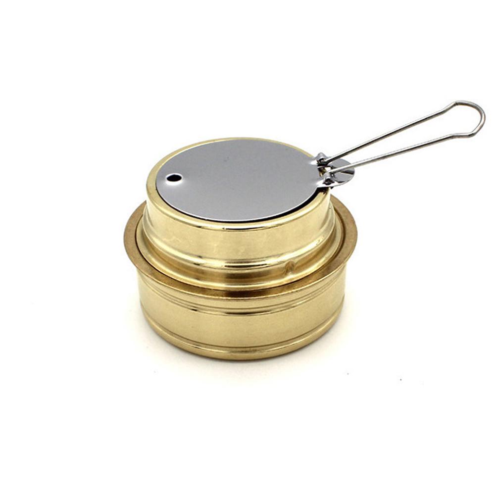 Copper Alloy Portable Mini Ultra Light Spirit Burner Alcohol Stoves Outdoor Camping Hiking Stoves Furnace