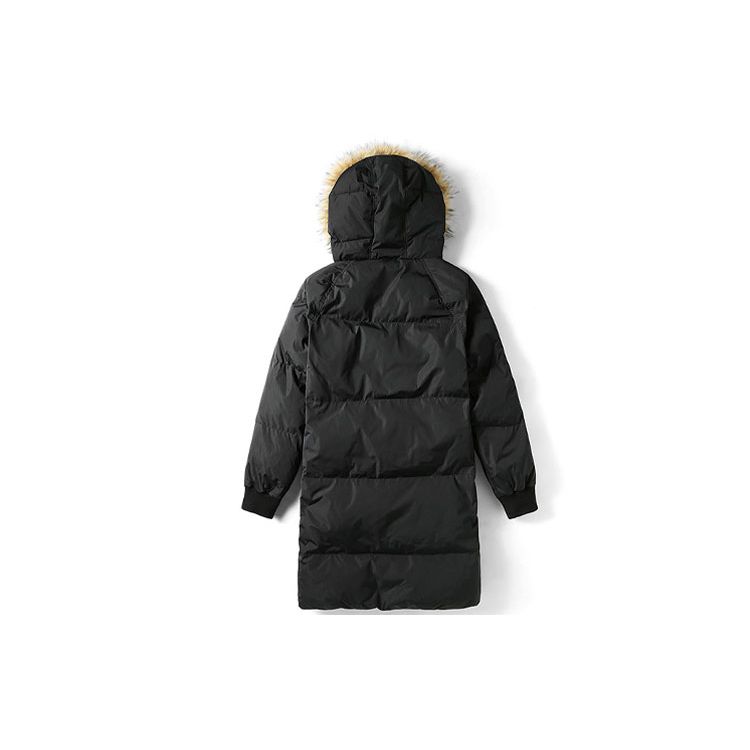 Vans Warm Hooded Mid-Length Jacket Women Jacket Black VN0A3T8HBLK