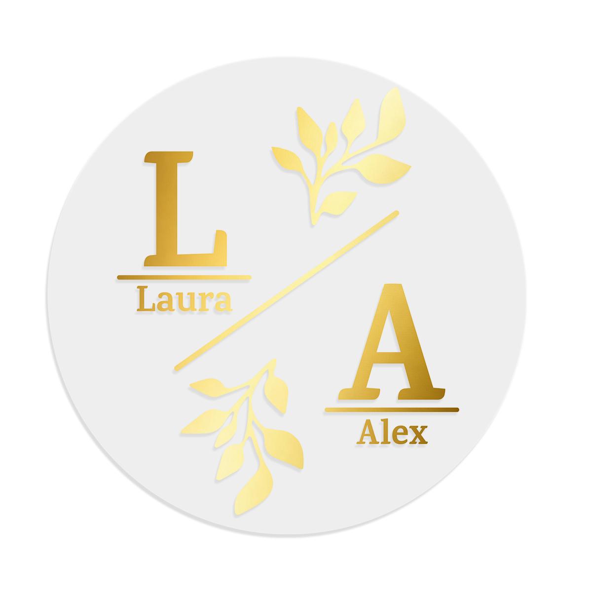 30/60/120/240pcs Custom Text Round Transparent Hot Stamping Stickers, Personalized Wedding Labels,Customized Party Favour Labels (as the picture,30pcs)