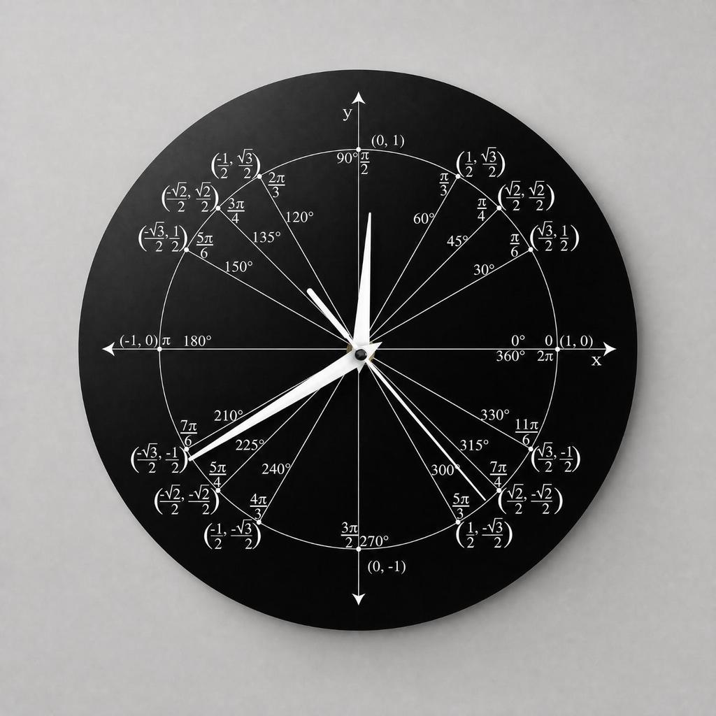 Acrylic Wall Clock with Mathematical Equations Conversation Starter Math Equation