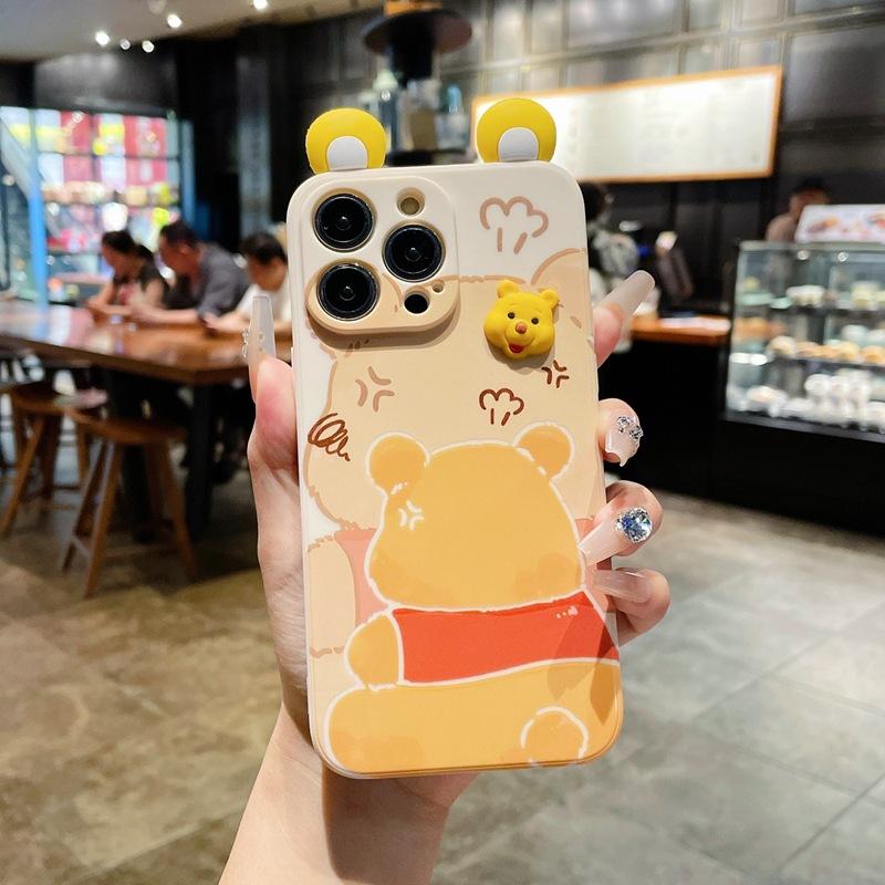 Angry bear applies to Honor X9B mobile phone case cute Huawei P70 NOVA13 three-dimensional creative ear doll