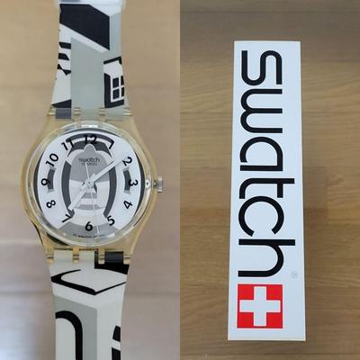Used Swatch 93 PERSPECTIVE New Unused Working Condition Band Condition OK