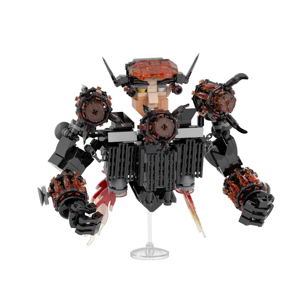 The GMAN Toilet Leader building block handicraft series of toys for monitoring people and toilet people