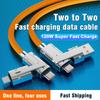120W 4 IN 1 Fast Charging Cable Multifunction USB Type C To Type C IOS 4-Port Super Fast Charge For Xiaomi Samsung Huawei iPhone