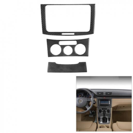 For Volkswagen Passat 2006-2011 Carbon Fiber Interior Central Console Cover Trim