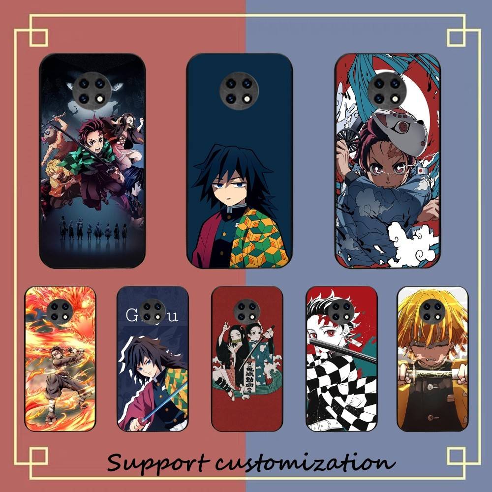 Lovely Demon Slayer Phone Case For Redmi Note 4 X 5 A 6 7 8 T 9 9S 10 11 11S 11Epro Poco M3 Pro