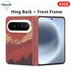 Kit Genuine Aramid Carbon Fiber for Magsafe Case for Huawei Pura X Max Matte Hard Magnetic Hinge Armor Back Cover Front Frame